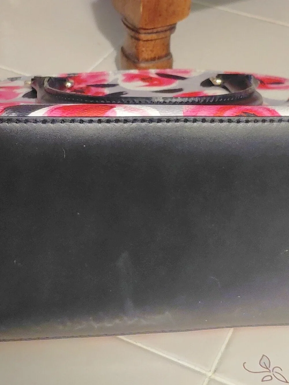Kate Spade Handbag Carli Grove Street Printed Rose Bud Canvas Water Resistant - Picture 5 of 6